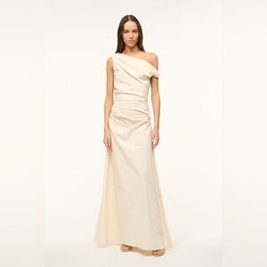 NWOT! STAUD PHARE MAXI DRESS BUTTERCREAM